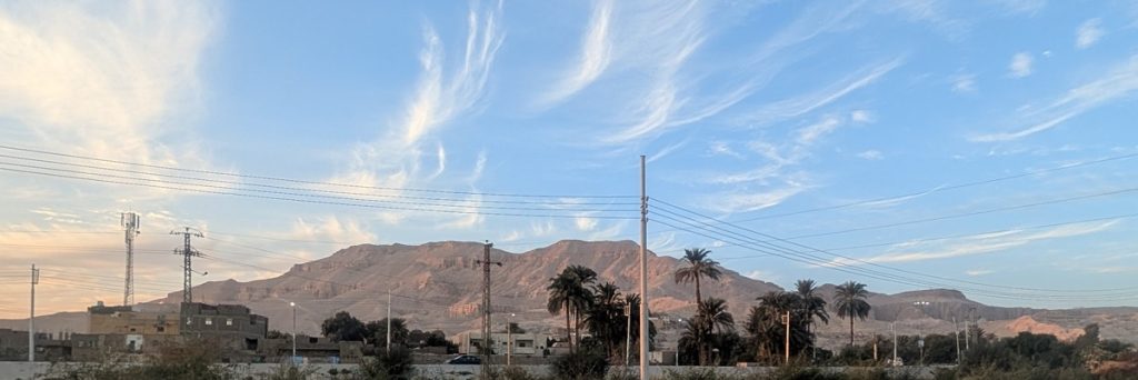 Jalila Hotel has a view of the Theban Mountain